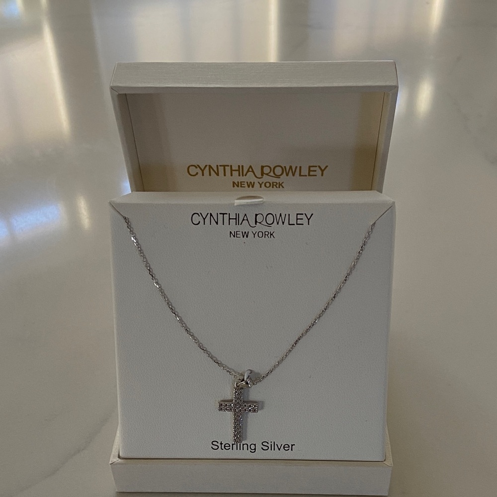 Cynthia Rowley Silver Cross Pendant Necklace